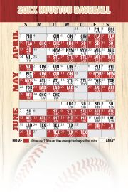 Magnetic Business Card Real Estate Baseball Schedules  |Realtor Tools